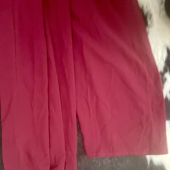 Elegant Burgundy Jumpsuit - Picture 2 of 6